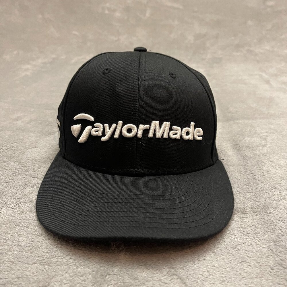 Taylormade Black TP5 Stealth Golf Hat logo Snap Back